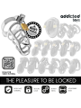 ADDICTED TOYS LOCKED SILVER LOCK JAULA PARA PENE DE METAL TALLA M