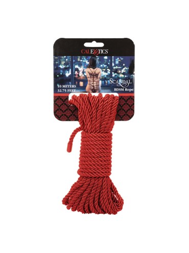 CALEXOTICS SCANDAL CUERDA BDSM ROJA 10 M