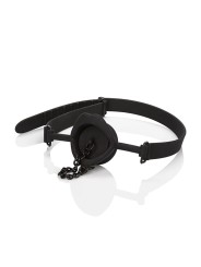 CALEXOTICS SCANDAL MORDAZA CON TAPON DE SILICONA NEGRO