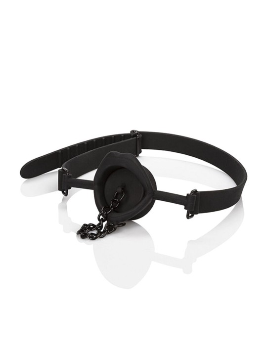 CALEXOTICS SCANDAL MORDAZA CON TAPON DE SILICONA NEGRO