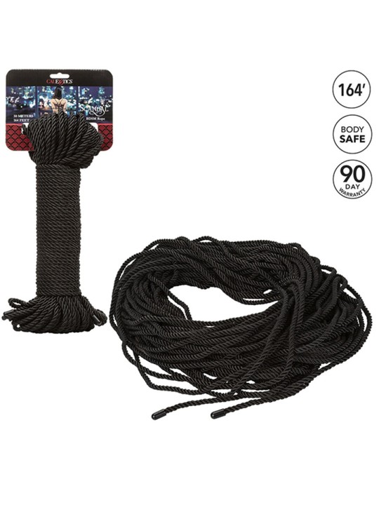 CALEXOTICS SCANDAL CUERDA BDSM NEGRA 50 M