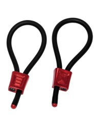 ELECTRASTIM PRESTIGE ELECTRA LOOPS ANILLOS DE PENE AJUSTABLES ROJO