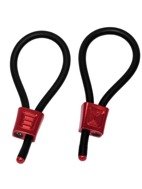 ELECTRASTIM PRESTIGE ELECTRA LOOPS ANILLOS DE PENE AJUSTABLES ROJO