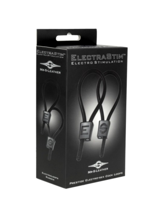 ELECTRASTIM PRESTIGE ELECTRA LOOPS ANILLOS DE PENE AJUSTABLES NEGRO