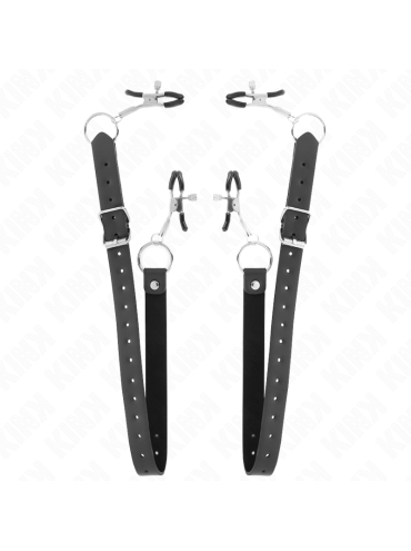 KINK PINZAS PARA CLITORIS 4 ENGANCHES AJUSTABLE 34 48 CM