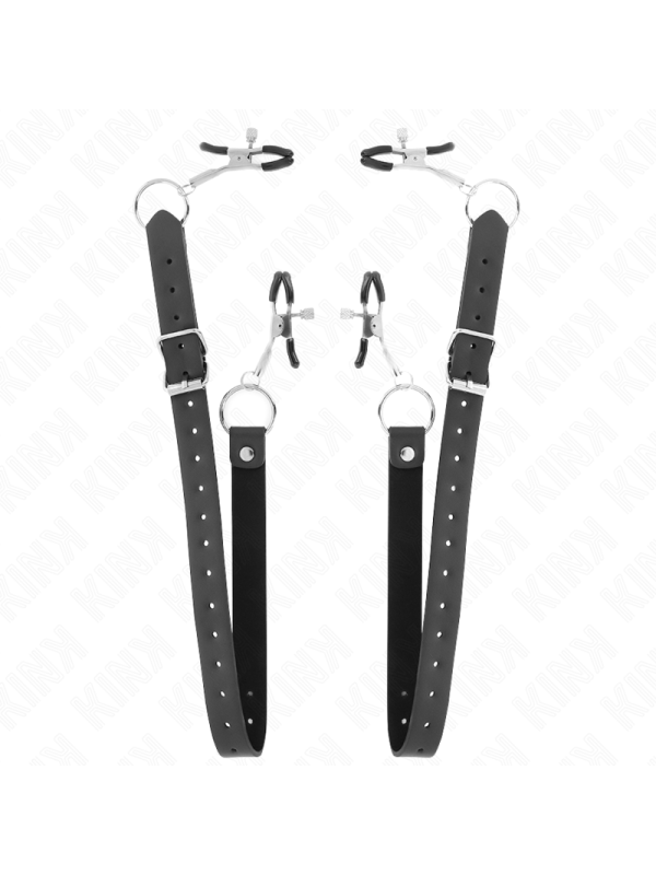 KINK PINZAS PARA CLITORIS 4 ENGANCHES AJUSTABLE 34 48 CM