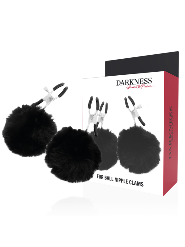 DARKNESS PINZAS PARA PEZONES CON POMPONES 1