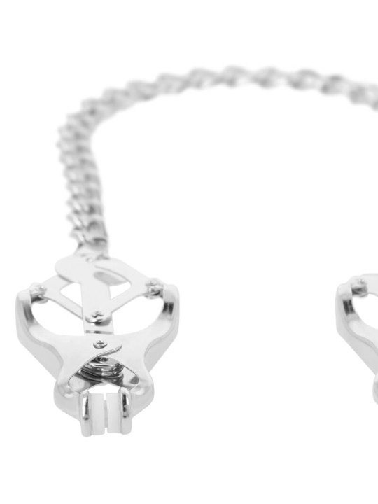 DARKNESS ABRAZADERA PEZONES METAL CON CADENA