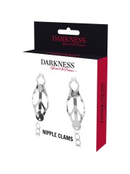 DARKNESS ABRAZADERA PEZONES METAL CON CADENA