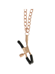 BEGME BLACK EDITION COLLAR CON CADENAS Y PINZAS PEZONES CON FORRO DE NEOPRENO