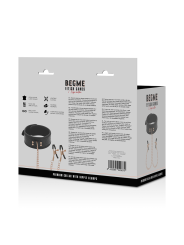 BEGME BLACK EDITION COLLAR CON CADENAS Y PINZAS PEZONES CON FORRO DE NEOPRENO