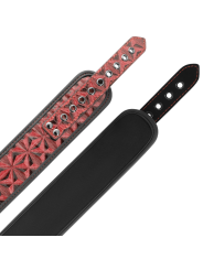BEGME RED EDITION COLLAR CON CADENAS Y PINZAS PEZONES CON FORRO DE NEOPRENO