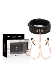 COQUETTE CHIC DESIRE FANTASY COLLAR CON PINZAS PEZONES CON FORRO DE NEOPRENO