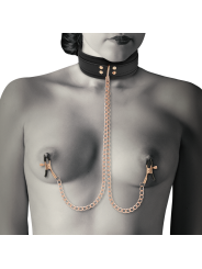 COQUETTE CHIC DESIRE FANTASY COLLAR CON PINZAS PEZONES CON FORRO DE NEOPRENO