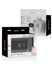 COQUETTE CHIC DESIRE FANTASY COLLAR CON PINZAS PEZONES CON FORRO DE NEOPRENO