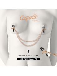 COQUETTE CHIC DESIRE FANTASY PINZAS METALICAS PEZONES CON CADENA