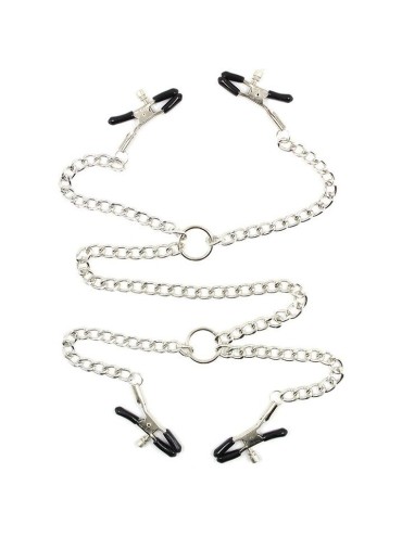 OHMAMA FETISH 4 PINZAS PEZONES CON CADENAS