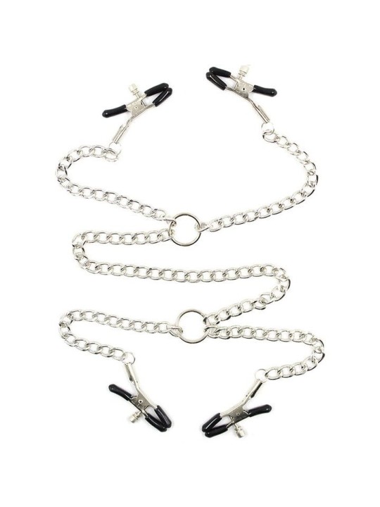 OHMAMA FETISH 4 PINZAS PEZONES CON CADENAS