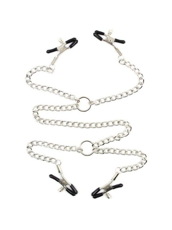 OHMAMA FETISH 4 PINZAS PEZONES CON CADENAS