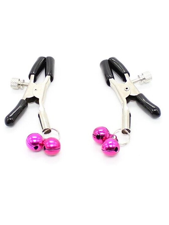 OHMAMA FETISH PINZAS PEZONES CON CASCABEL ROSA