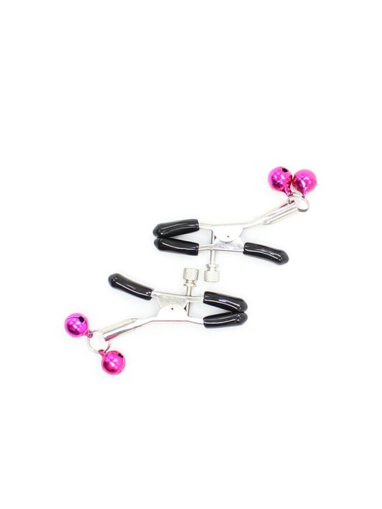 OHMAMA FETISH PINZAS PEZONES CON CASCABEL ROSA
