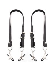 OHMAMA FETISH PINZAS CLITORIS CON CORREAS PIERNAS