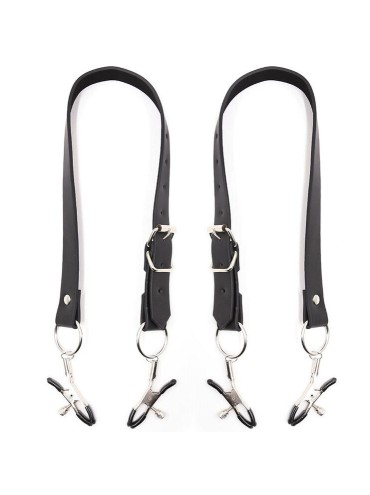 OHMAMA FETISH PINZAS CLITORIS CON CORREAS PIERNAS