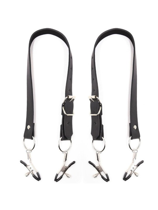 OHMAMA FETISH PINZAS CLITORIS CON CORREAS PIERNAS