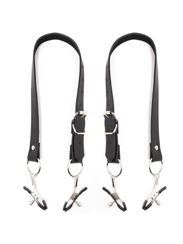 OHMAMA FETISH PINZAS CLITORIS CON CORREAS PIERNAS