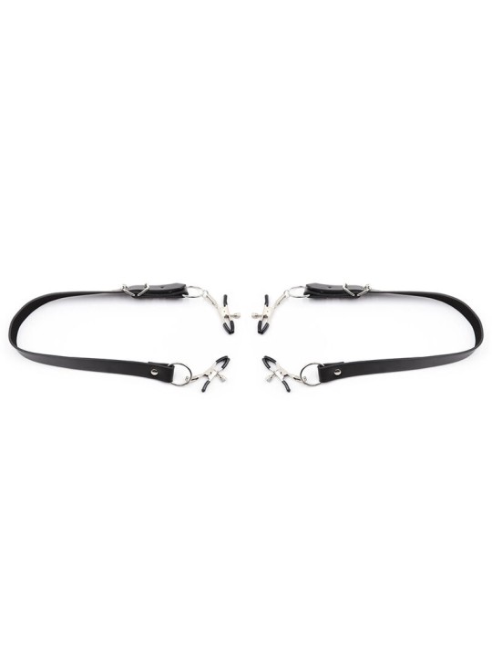 OHMAMA FETISH PINZAS CLITORIS CON CORREAS PIERNAS