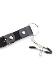 OHMAMA FETISH PINZAS CLITORIS CON CORREAS PIERNAS