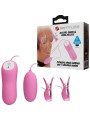 PRETTY LOVE PINZAS CON VIBRACION Y ELETROSHOCK ROSA