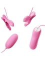 PRETTY LOVE PINZAS CON VIBRACION Y ELETROSHOCK ROSA