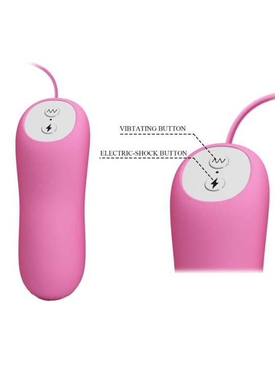 PRETTY LOVE PINZAS CON VIBRACION Y ELETROSHOCK ROSA
