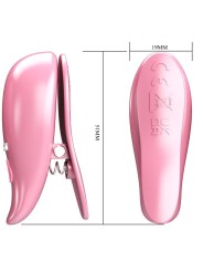 PRETTY LOVE LEAF PINZAS VIBRATORIAS PARA PEZONES ROSA