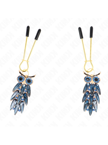 KINK PINZAS PARA PEZONES CON COLGANTE DE BUHO 6 CM