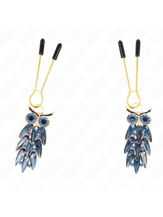 KINK PINZAS PARA PEZONES CON COLGANTE DE BUHO 6 CM