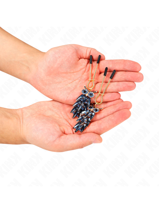 KINK PINZAS PARA PEZONES CON COLGANTE DE BUHO 6 CM