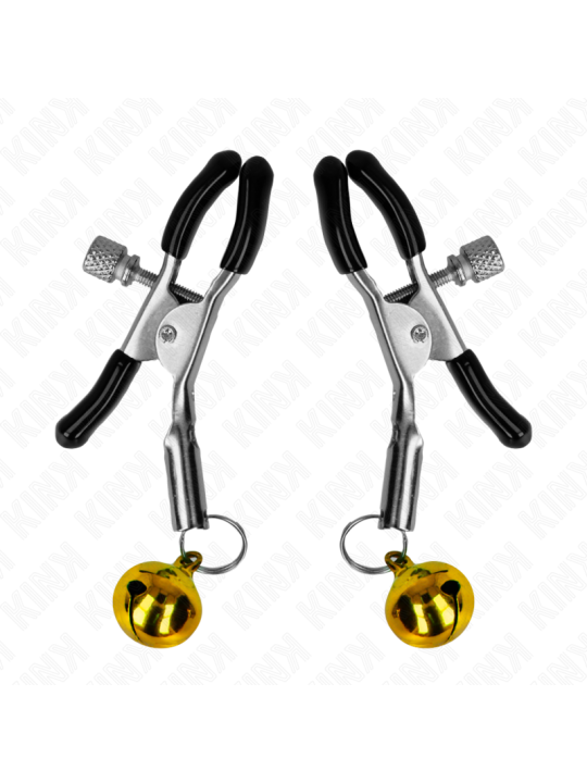 KINK PINZAS PARA PEZONES CON CAMPANILLA DORADA 6 CM