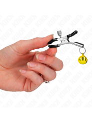 KINK PINZAS PARA PEZONES CON CAMPANILLA DORADA 6 CM