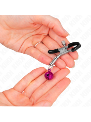 KINK PINZAS PARA PEZONES CON CAMPANILLA VIOLETA 6 CM
