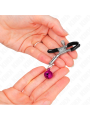 KINK PINZAS PARA PEZONES CON CAMPANILLA VIOLETA 6 CM