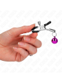 KINK PINZAS PARA PEZONES CON CAMPANILLA VIOLETA 6 CM