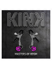 KINK PINZAS PARA PEZONES CON CAMPANILLA VIOLETA 6 CM