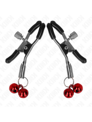 KINK PINZAS PARA PEZONES CON DOBLE CAMPANILLA ROJO 6 CM