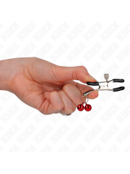 KINK PINZAS PARA PEZONES CON DOBLE CAMPANILLA ROJO 6 CM