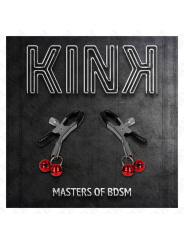 KINK PINZAS PARA PEZONES CON DOBLE CAMPANILLA ROJO 6 CM