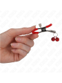 KINK PINZAS PARA PEZONES ROJAS CON DOBLE CAMPANILLA ROJO 6 CM