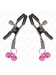KINK PINZAS PARA PEZONES CON DOBLE CAMPANILLA ROSA 6 CM