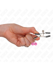 KINK PINZAS PARA PEZONES CON DOBLE CAMPANILLA ROSA 6 CM